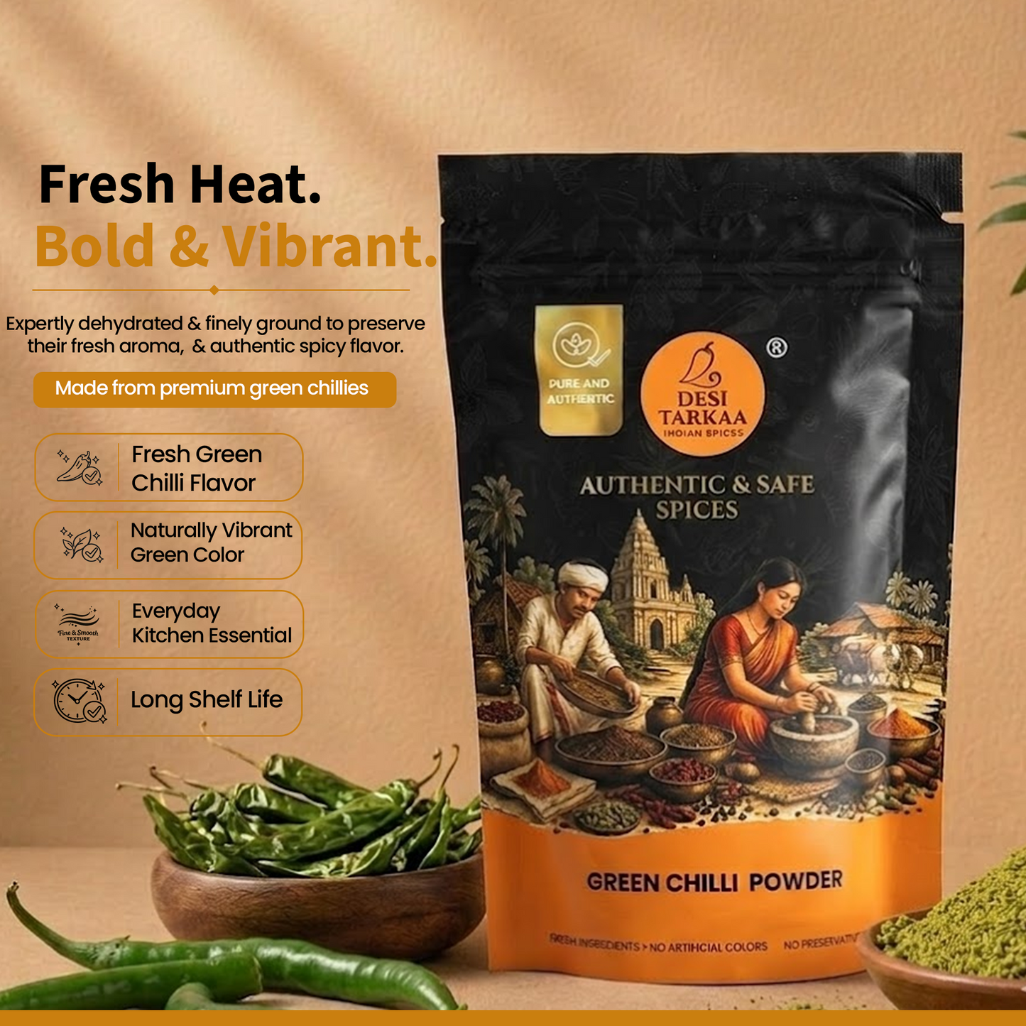 Green Chilli Powder (100g)