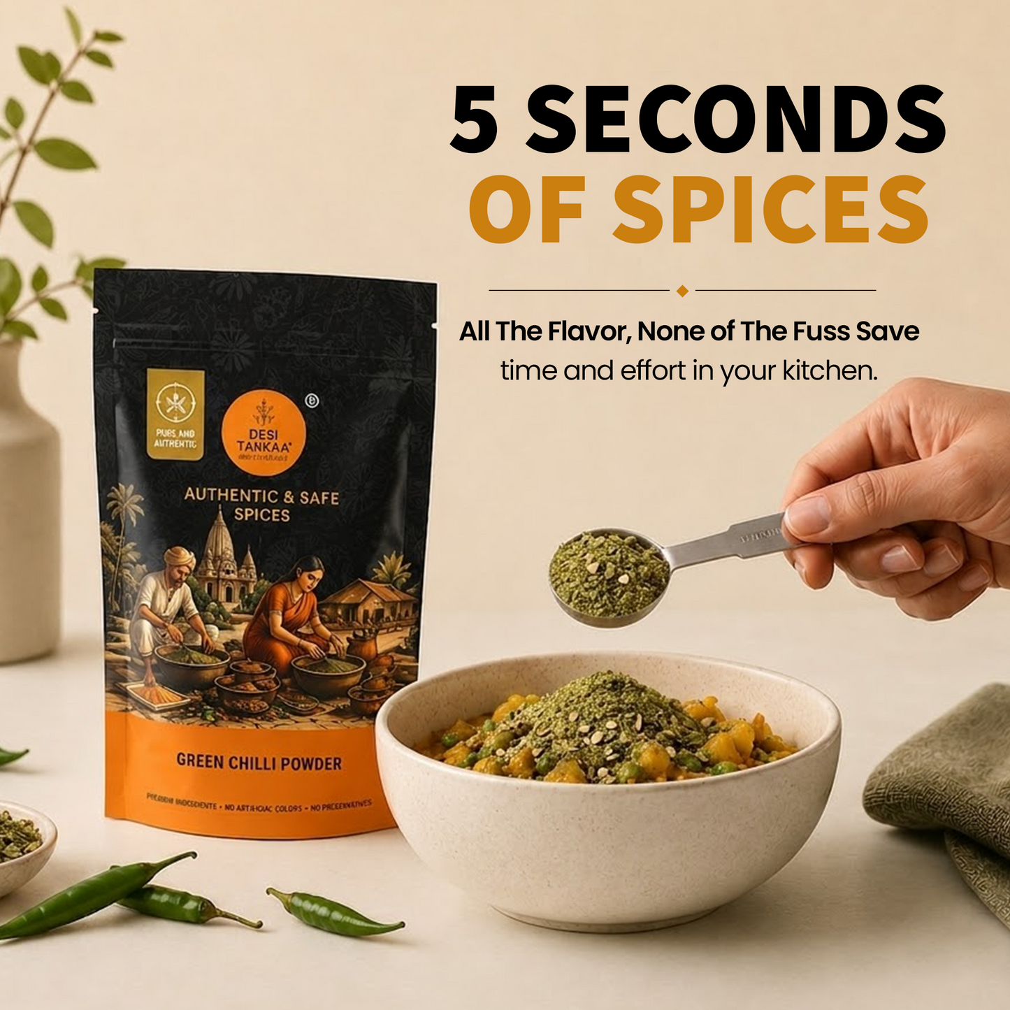 Green Chilli Powder (100g)